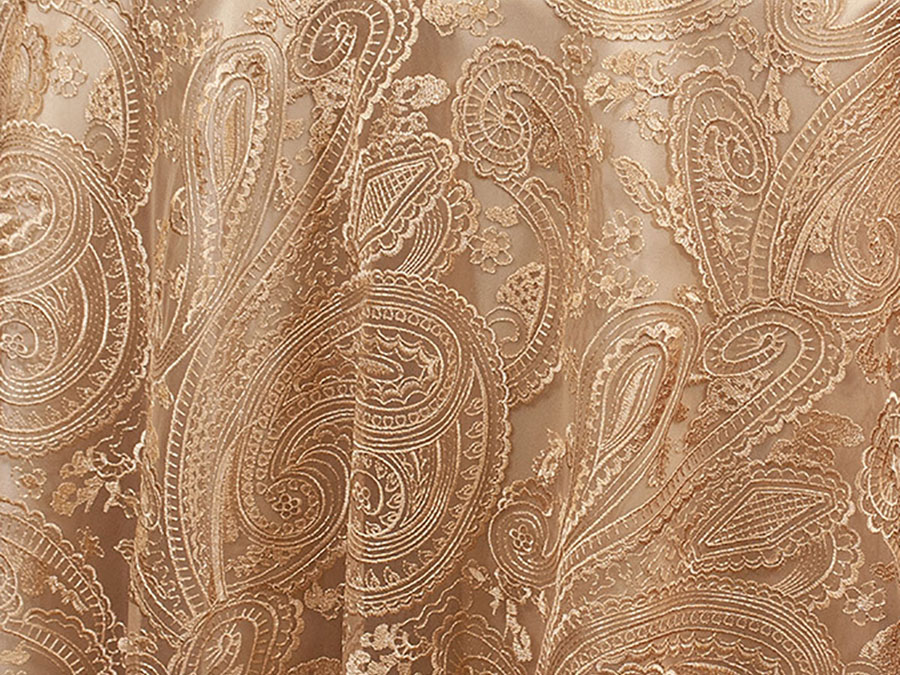 Champagne Paisley Lace